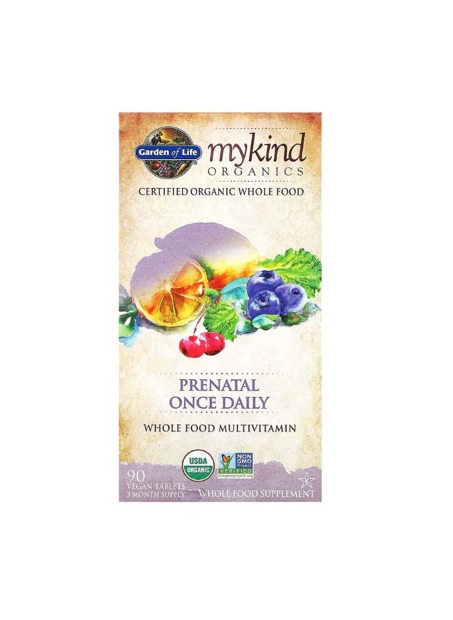 MyKind Organics Prenatal Once Daily 90 Vegan Tablets