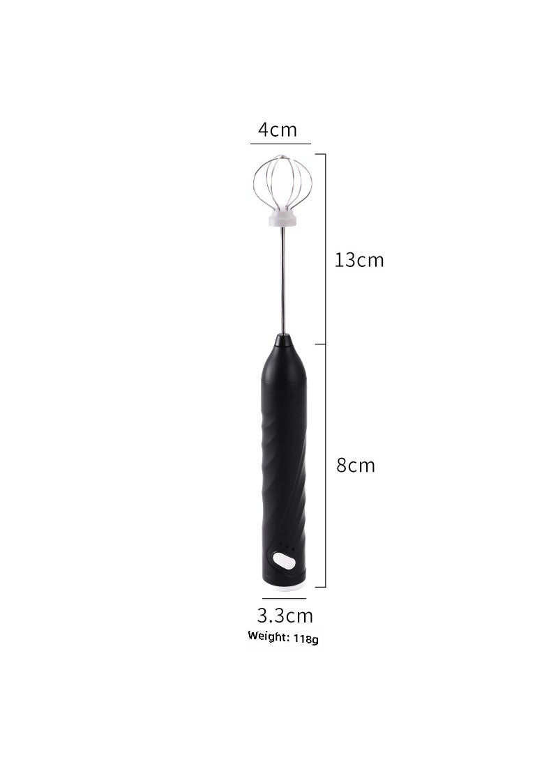 Wireless Mini Multifunctional Electric Egg Beater Black blender (single head)