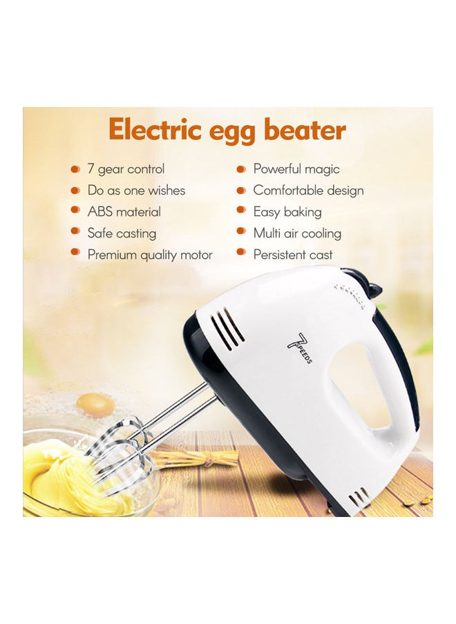 7 Gear Electric Egg Beater White 28x18x18.5cm