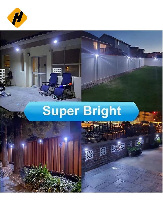 LED Solar Motion Sensor Light - 8 LED Wide Angle Outdoor Wall Lamp, Waterproof Sunlight Lamp for Garden Decoration and Security