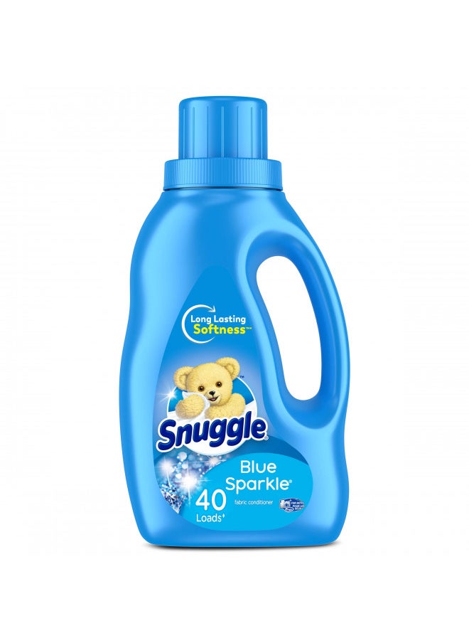 Snuggle Liquid Fabric Softener with Fresh Release, Blue Sparkle, 32 Fluid Ounces, 40 Loads