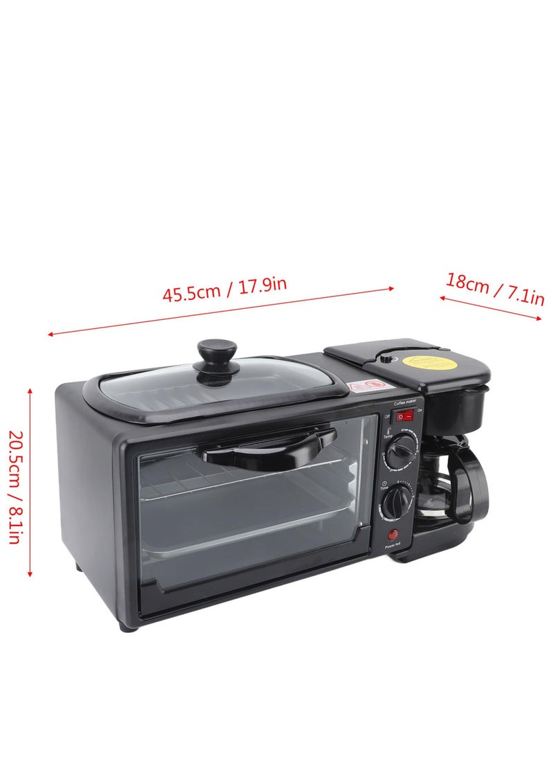 Central Breakfast Machine, PP SUS, Oven Capacity 12L, Kitchen Breakfast Station 3 in 1