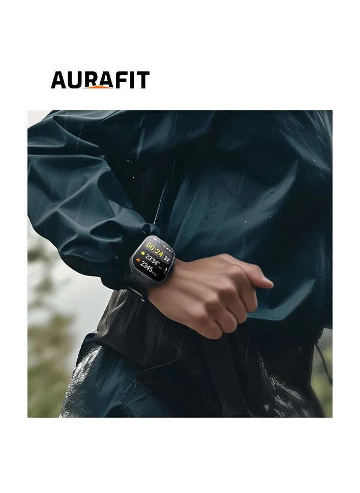 Aurafit AM10B curved AMOLED Smartwatch