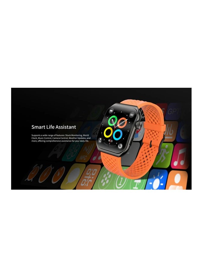 Aurafit AM10B curved AMOLED Smartwatch