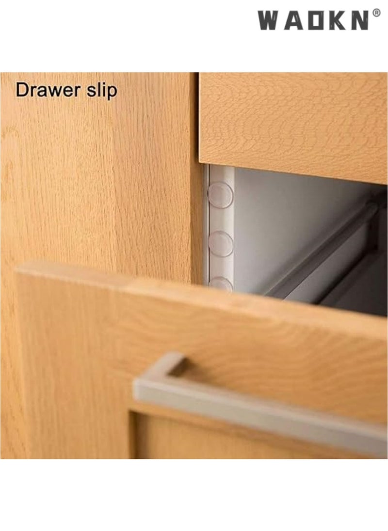 Adhesive Bumper Pads, Clear Rubber Feet Adhesive Bumper Pads Self Stick Bumpers Sound Dampening Door Bumpers Cabinet Buffer Pads for Drawers Table Laptop Cutting Boards, 100 Pcs