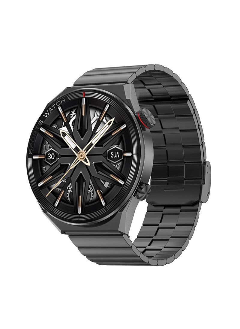 DT3 Mate Bluetooth Call Smartwatch IPS Black Steel