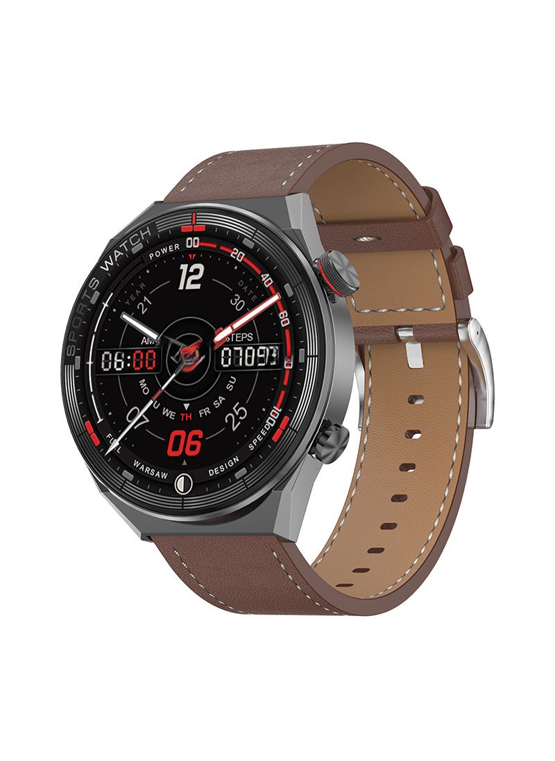 DT3 Mate Bluetooth Call Smartwatch IPS Black brown leather