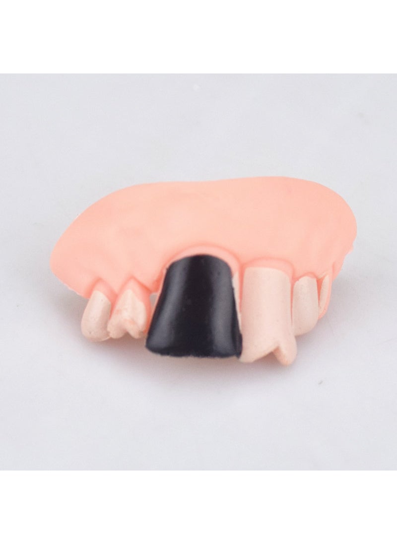 Vampire Zombie Funny Teeth Prank Toy for Halloween Black Teeth