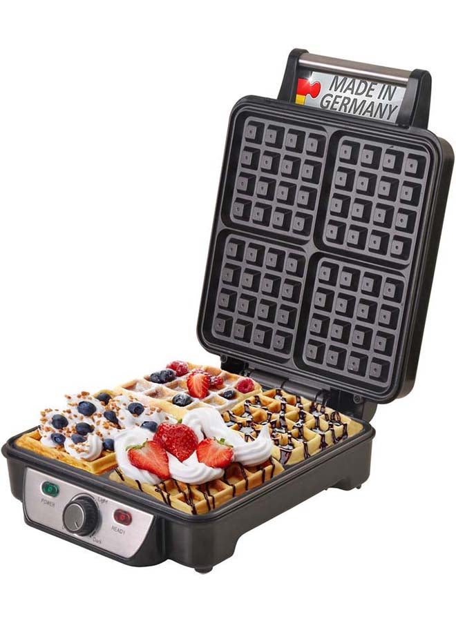 Germany waffle maker 4 large pieces 1500.0 kW 3025 black