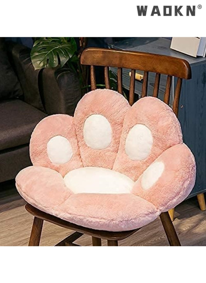 Cat Paw Cushion- Kawaii Cozy Cute Seat Cushion, Cat Paw Shape Lazy Sofa Office Chair Cushion,Office Cozy Warm Seat Pillow,Plush Sofa Cushion Home Decoration (Pink,80x70cm)