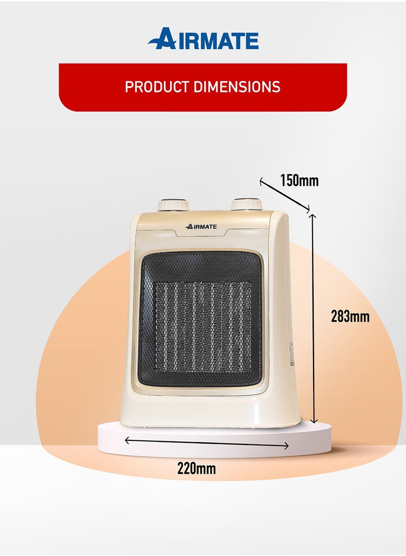 Airmate Portable Ceramic Heater 2 Heat Settings HP20065