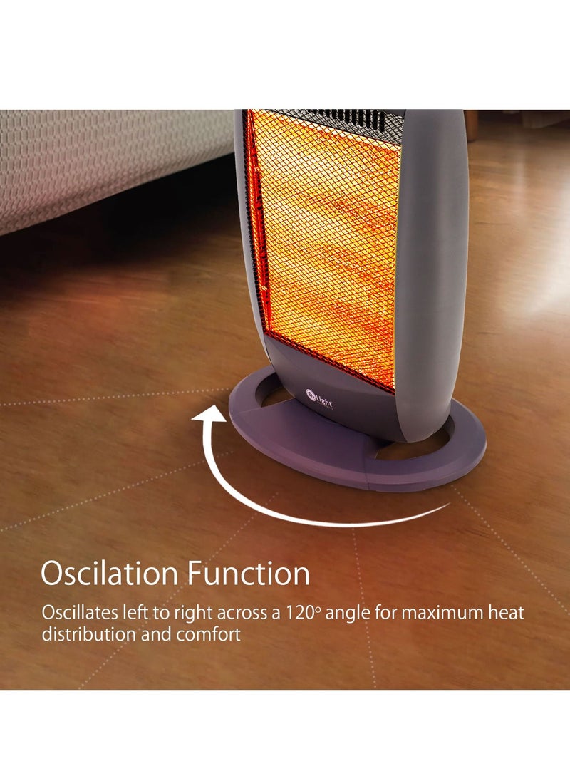 Halogen Heater 4 Heating Power Settings Oscillation Function Portable And Convenient Safety Tip