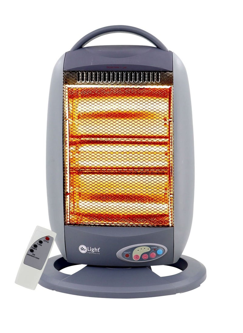 Halogen Heater 3 Heating Power Settings Heating Soft And Warmly Oscillation Function Portable Convenient 400W/800W/1200W