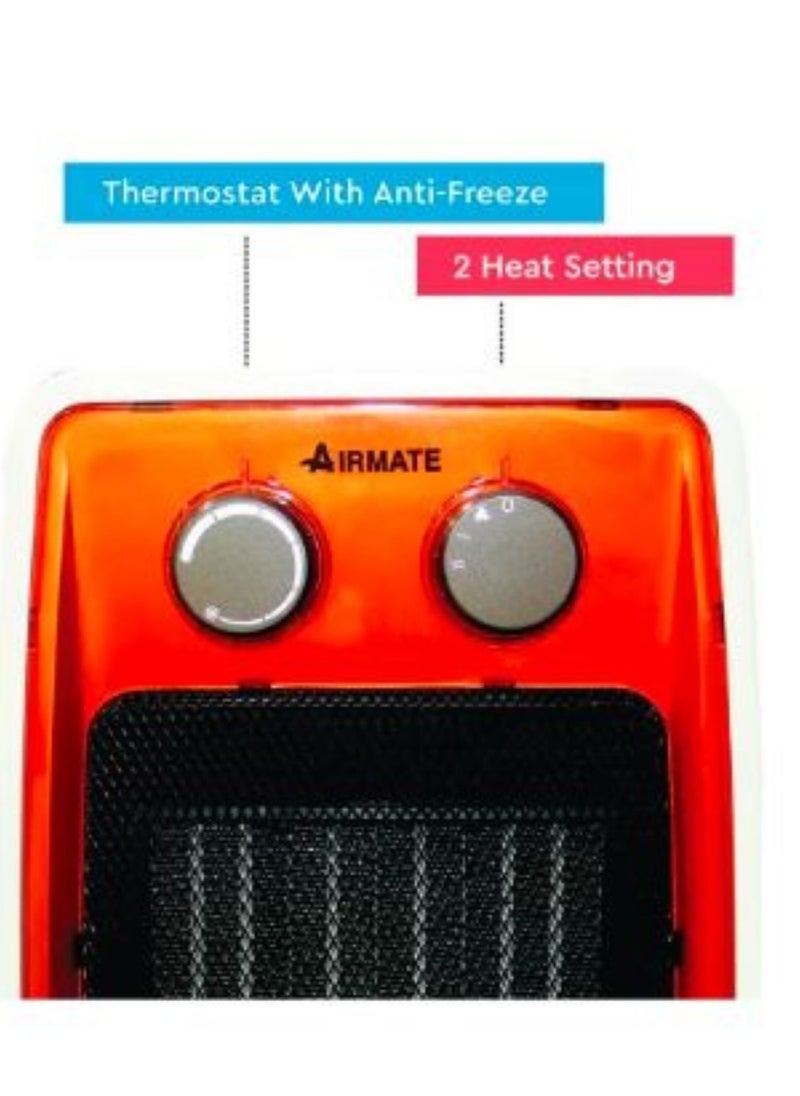 Airmate Portable Ceramic Heater 2 Heat Settings HP102007