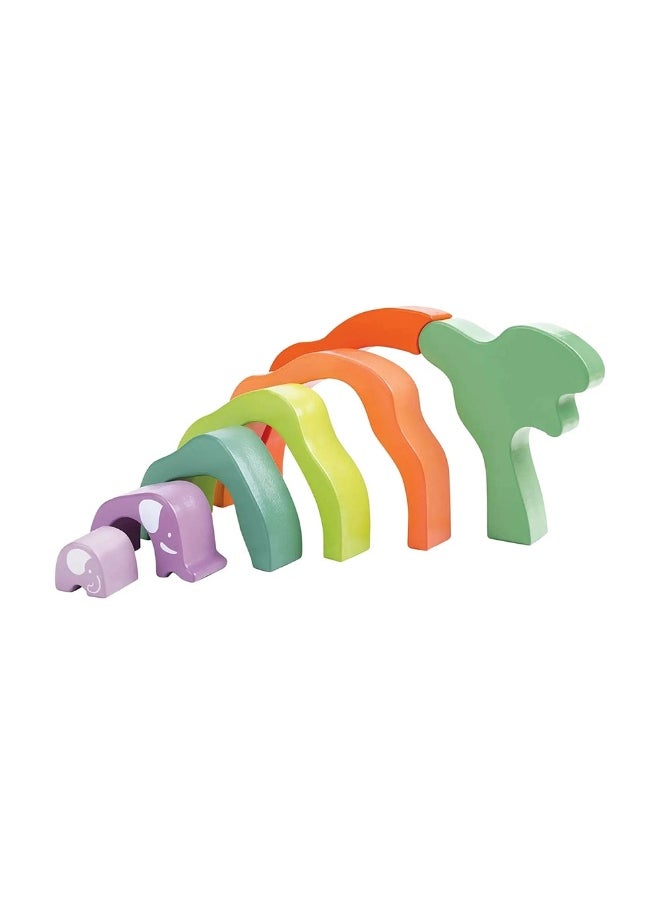 Safari Elephant Stacking Blocks (7 Pieces)