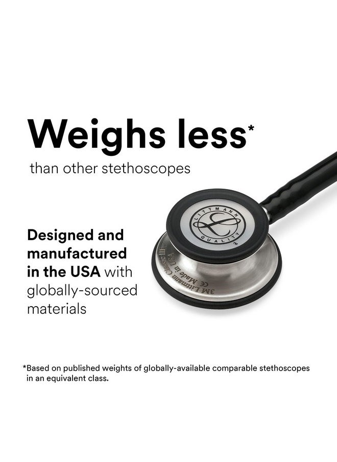 Classic Iii Monitoring Stethoscope, 5620, More Than 2X As Loud*, Weighs Less**, Stainless Steel Chestpiece, 27