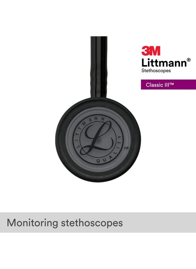 Classic Iii Monitoring Stethoscope, 5803, More Than 2X As Loud* And Weighs Less**, Stainless Steel Black-Finish Chestpiece, 27