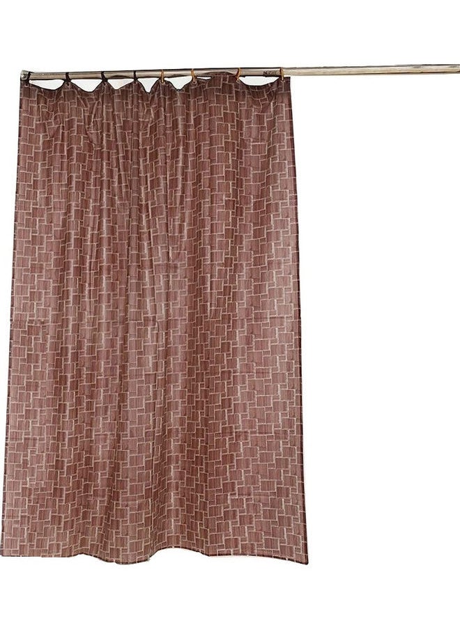 PVC Shower Curtain Brown 54 x 84inch