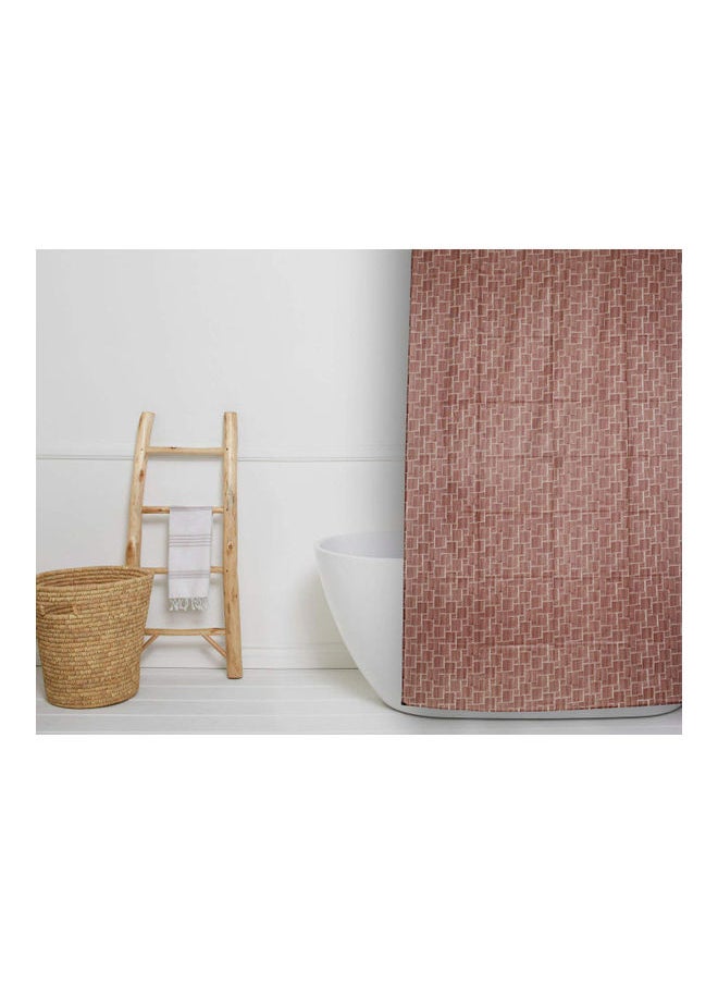 PVC Shower Curtain Brown 54 x 84inch