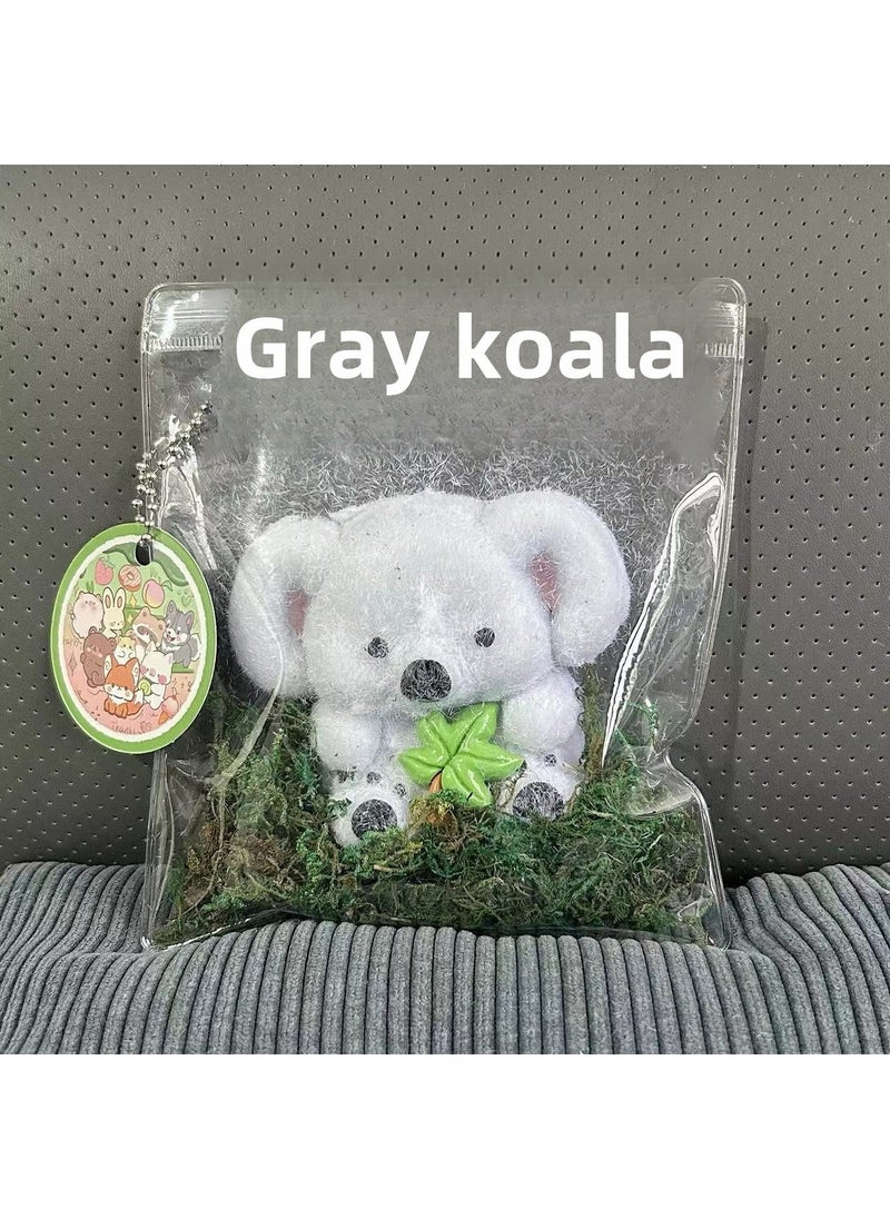 1 x 5 pcs Cartoon Bear Stress Relief Squishy Toy Grey koala [plush]]