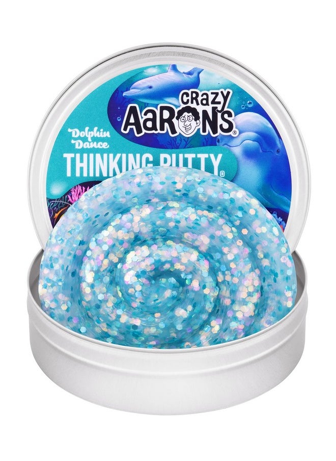 Crazy Aaron’S Dolphin Dance Thinking Putty - Blue Swirl Sensory Play Putty - Non-Toxic - Never Dries Out - Creative Toy Fun For Ages 3+