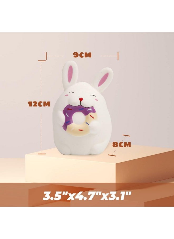 4.7 Inches Rabbit Squishies Kawaii Soft Slow Rising Cute Scented Animal Squishys Stress Relief Kids Toys Decorative Props Easter Basket Stuffers