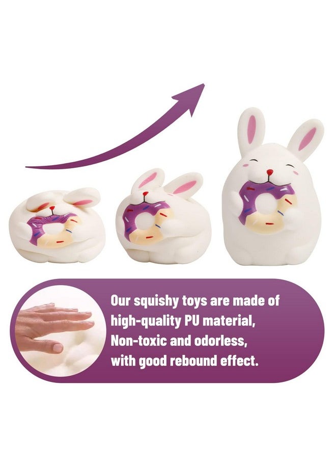 4.7 Inches Rabbit Squishies Kawaii Soft Slow Rising Cute Scented Animal Squishys Stress Relief Kids Toys Decorative Props Easter Basket Stuffers