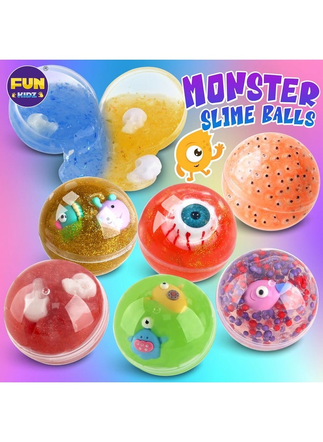 Cute Toy Monster Slime Kit For Girls Ages 6-12, Funkidz Glow In Dark Slime Making Kit For Kids Make Soft Slime Balls With Photochromic Powder Kid Ideal Party Gifts