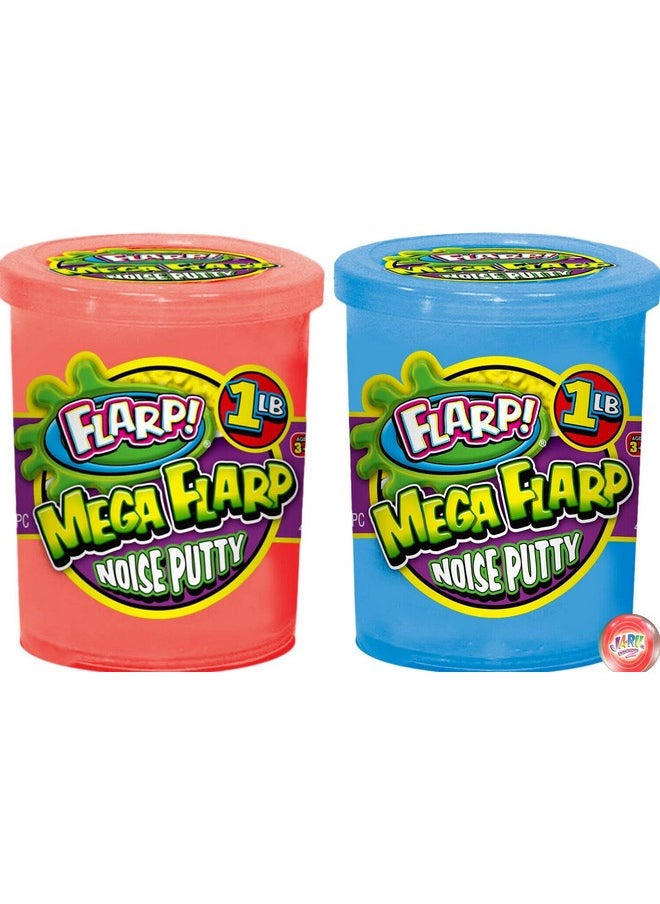 1Lb Mega Flarp Noise Putty Scented (2 Units), Fidget Toy Squishy Sensory Toys For Easter, Stress Toy Party Favors In Bulk Party Supplies Fidget For Kids And Adults Boys & Girls.335-2