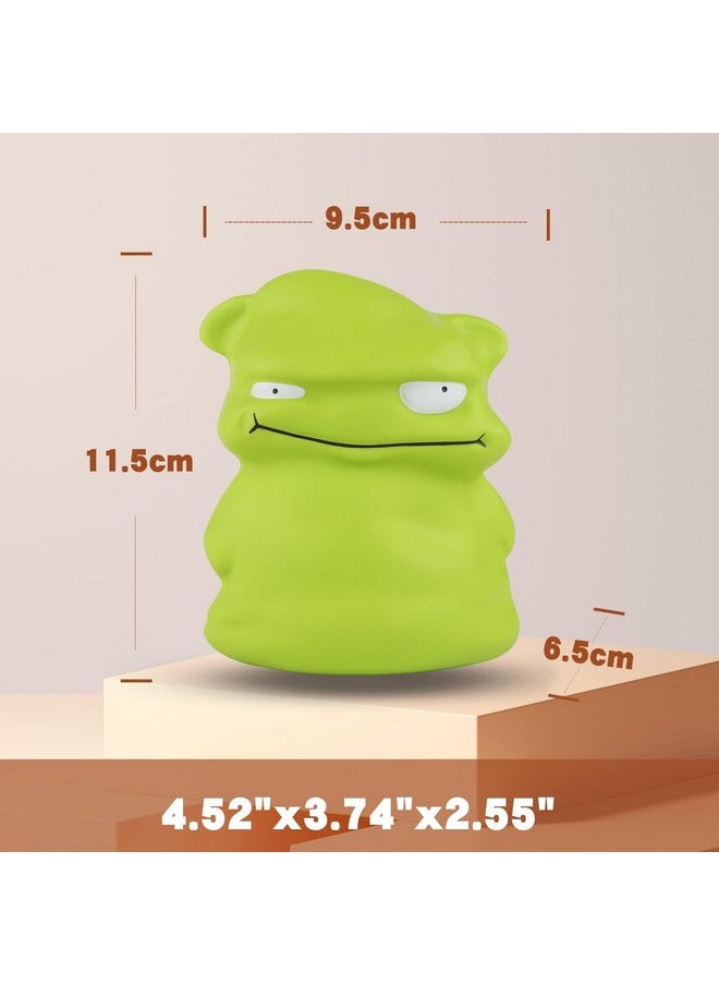 4.7Inches Squishies Toy Green Small Monster Squishys Animals,Slow Rising Funny Squeeze Stress Toy Ball For Kids,Halloween Special Birthday Squishys Collection Party Décor