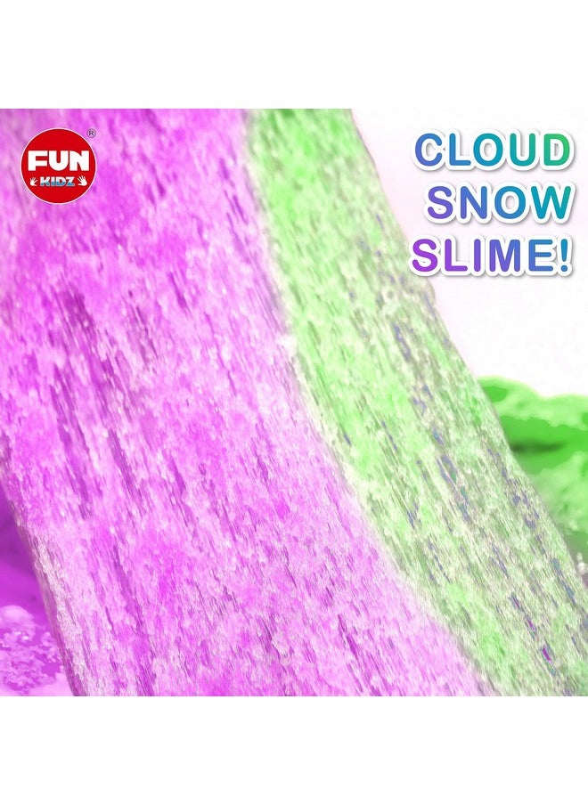 35.16 Fl Oz Cloud Unicorn Slime For Girls 6-8, Funkidz 1040 Ml Rainbow Premade Slime Toy Pack Birthday Party Gifts For Kids