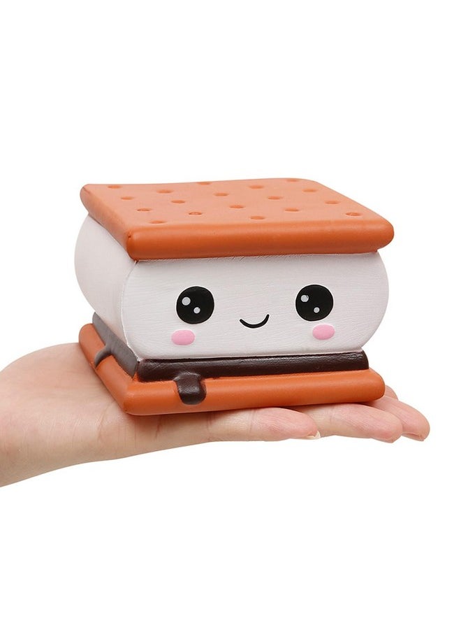 Squishies Smore Slow Rising Squishy Toy For Kids Soft Cookies Sandwich Scented Stress Relief Realistic Food Cute Squeeze Squish Toy