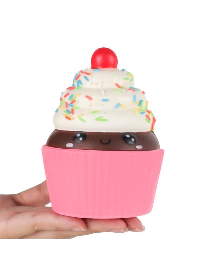 Squishies Cake Slow Rising Squish Toy For Kids Soft Ice Cream Cake Scented Stree Relief Realistic Food Cute Squeeze Squish Toy