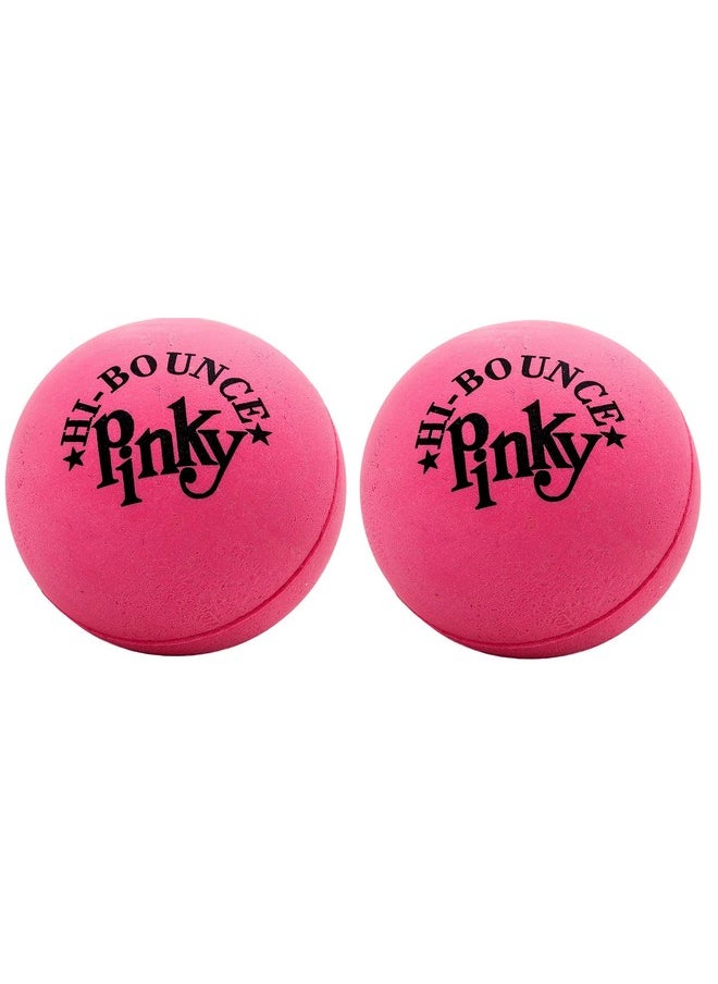 Hi-Bounce Pinky Ball (2 Pack). Rubber Bouncy Balls For Kids. Small Pink Stress Relief Toy. Indoor & Outdoor Sport Party Favors. Bouncing Throwing Play Therapy.976-2