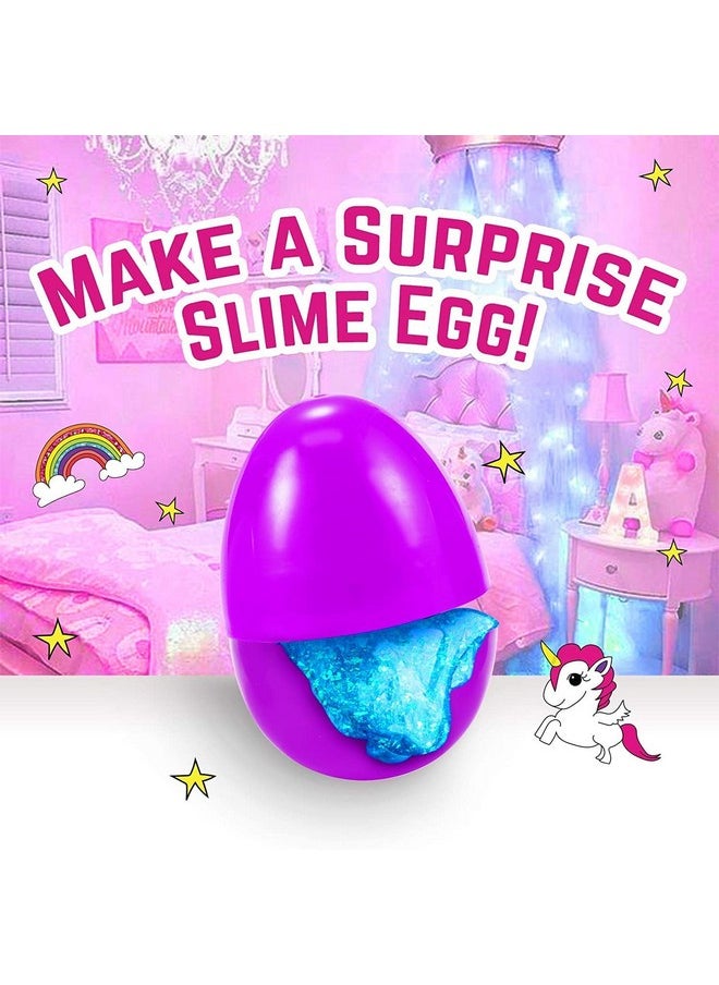 Sparkly Unicorn Egg Surprise Slime Kit For Girls, Sensory Toys For Kids, Create Cloud Slime & Magical Unicorn Slime, Ideal Arts And Crafts For Kids Aged 7-12 Years Old