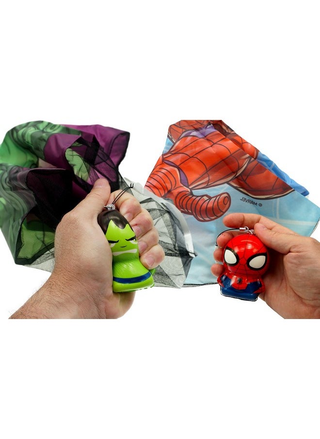 Marvel Avengers & Spiderman Parachute Toy Squishy Foam Ball Figure (3 Units Assorted) Superhero Stress Ball Toys For Kids & Adults. Fidget Toy Relief Slow Rise Squeeze Fidget Toys. Abc-6829-3S