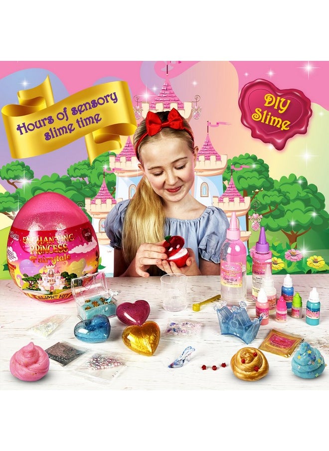 Enchanting Princess Fairytale Diy Slime Kit, Slime Kit For Girls Ages 8-12 With 42 Pieces To Make Princess Slime For Kids & Slime For Girls, Ideal Thanksgiving Gift For Kids