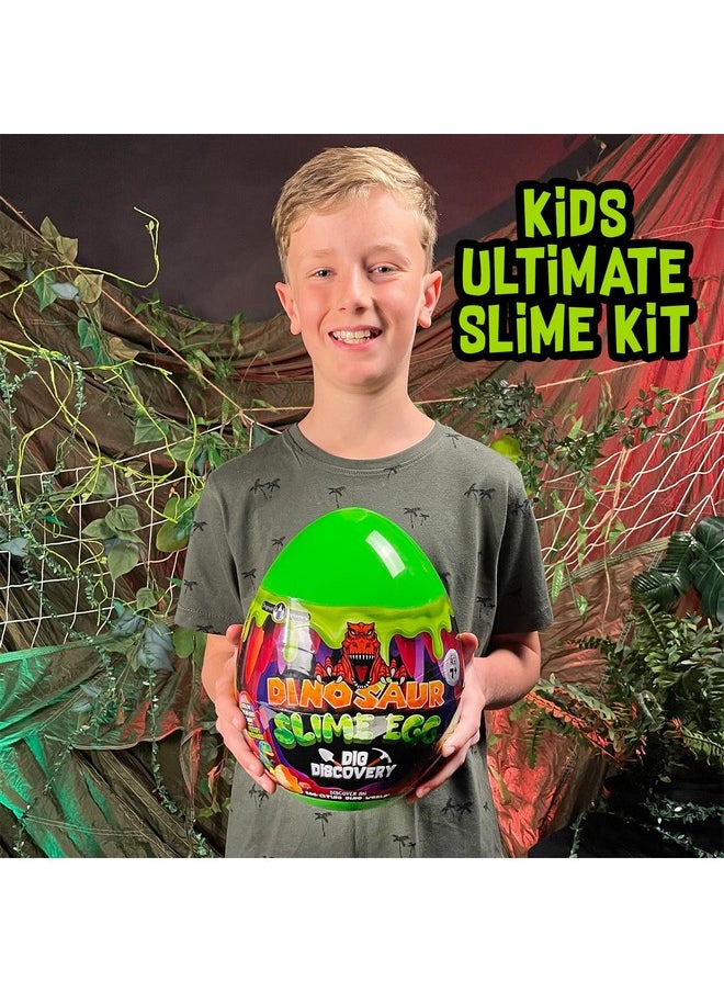 Dinosaur Slime Egg Dig Discovery, Dino Eggs Dig Kit With 6 Premade Dino Dig Eggs Slime & 4 Dino Dig Eggs, Dino Eggs Excavation Kit, Ideal Easter Gifts For Kids