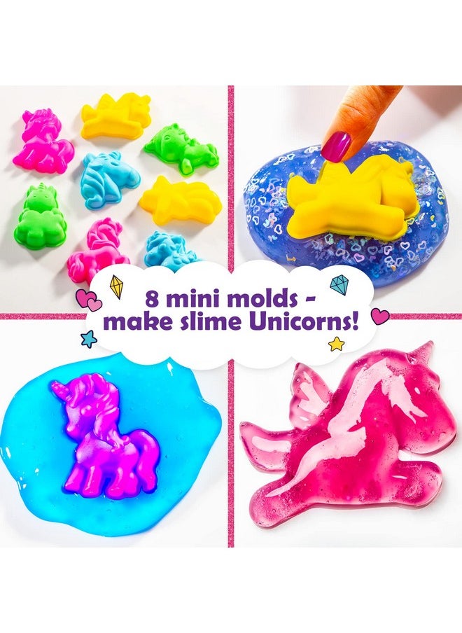 Unicorn Sparkle Slime Kit, 50-Piece Unicorn Slime Kit With 18Pcs Pre-Made Slime, Awesome Gift Idea And Slime Kit For Girls 10-12