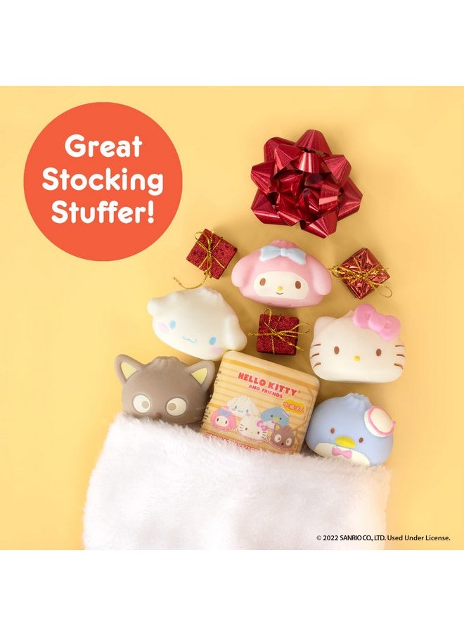 Sanrio Hello Kitty And Friends Cute Water Filled Surprise Capsule Squishy Toy [Steamed Bun] [Birthday Gift Bag, Party Favor, Gift Basket Filler, Stress Relief] - 1 Pc. (Mystery - Blind Capsule)