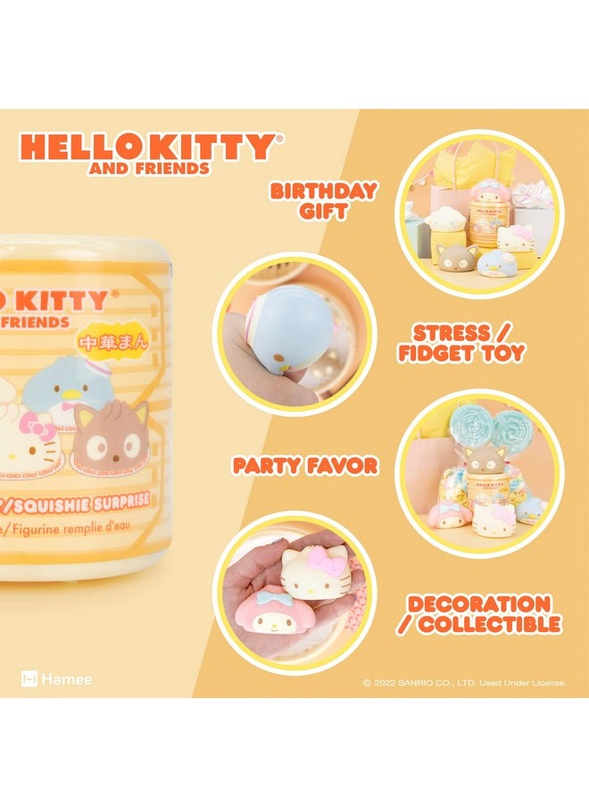 Sanrio Hello Kitty And Friends Cute Water Filled Surprise Capsule Squishy Toy [Steamed Bun] [Birthday Gift Bag, Party Favor, Gift Basket Filler, Stress Relief] - 1 Pc. (Mystery - Blind Capsule)