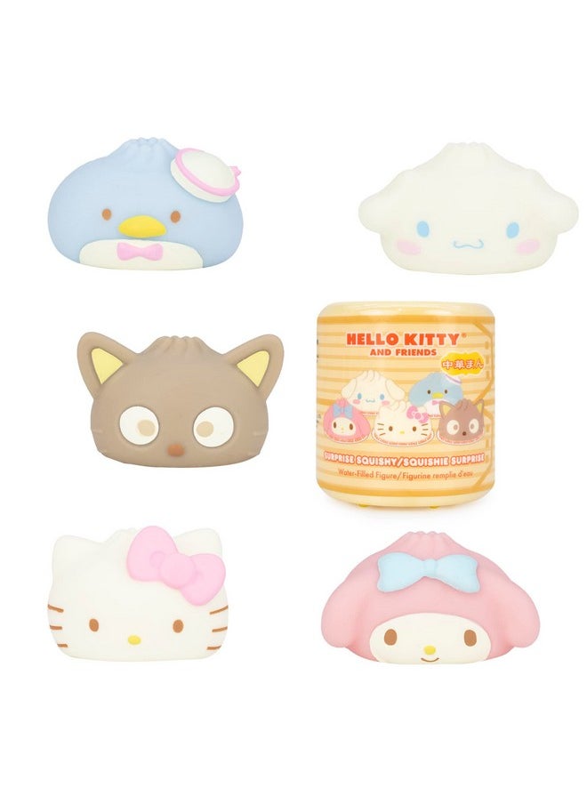 Sanrio Hello Kitty And Friends Cute Water Filled Surprise Capsule Squishy Toy [Steamed Bun] [Birthday Gift Bag, Party Favor, Gift Basket Filler, Stress Relief] - 1 Pc. (Mystery - Blind Capsule)