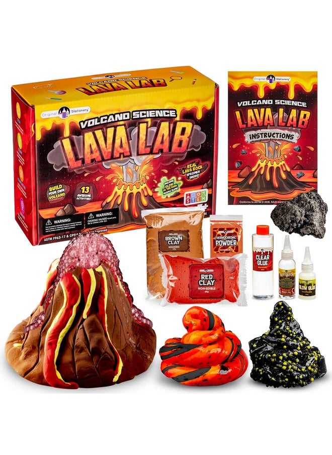 Lava Science Slime Kit, Fun Science Kit To Play Slime Games, Create Glow In The Dark Slime & Make Science Experiments For Kids 6-8