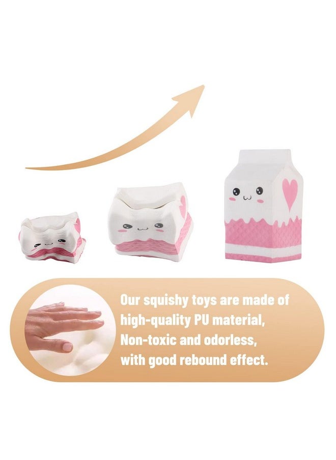 4.8 Inches Squishies Milk Bag Carton Slow Rising Kawaii Scented Squishies Charms Decompress Toy 1 Pcs Color Random