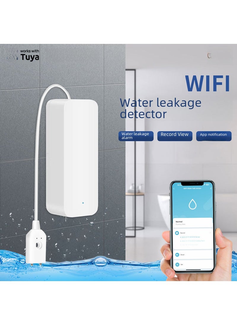 Tuya graffiti WiFi leakage alarm overflow wifi water immersion detector water level alarm wifi Sensor