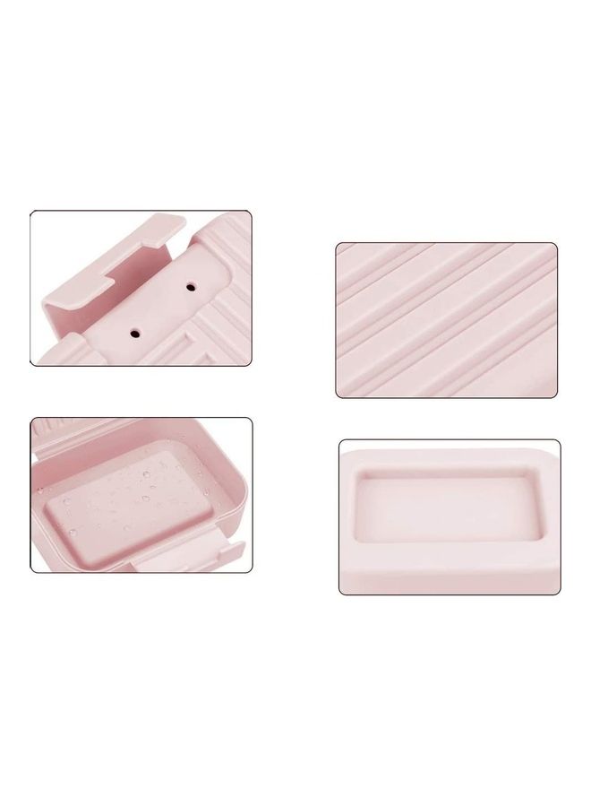 Soap Case Container Pink 4.25inch