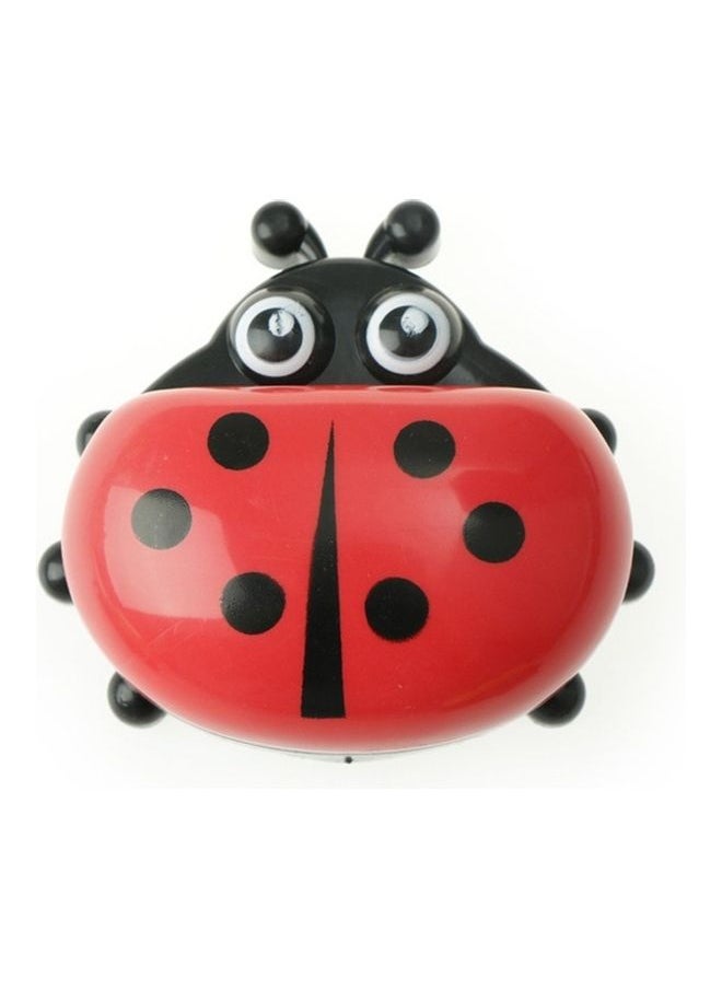 Colorful Cute Cartoon Ladybug Plastic Travel Soap Dish Box With Corver Multicolour 14x3x12cm