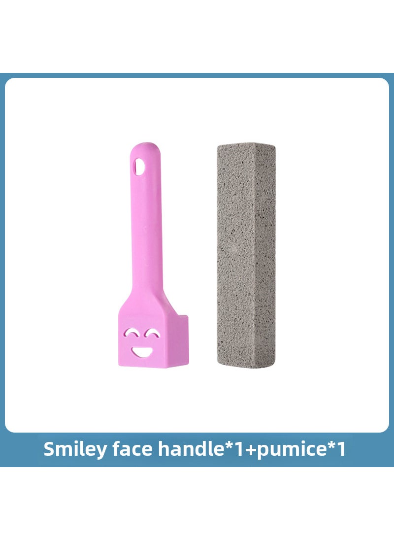 Long Handle Pumice Toilet Brush Stain Remover Smiley handle + pumice