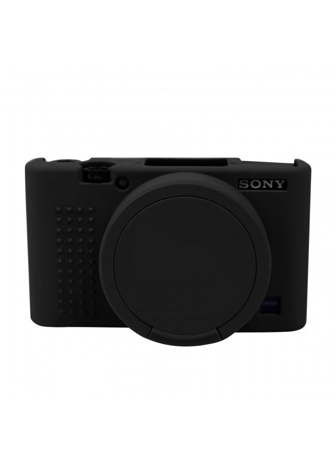 Easy Hood Camera Case for Sony RX100 VII, Soft Silicone Protective Cover Protector Skin Removable Lens Cover for Sony DSC-RX100 VII DSC-RX100M7 Digital Camera (Black)