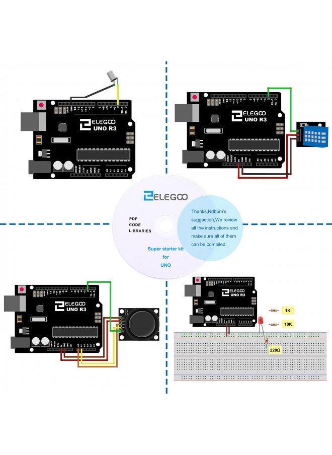 ELEGOO UNO Project Super Starter Kit with Tutorial and UNO R3 Compatible with Arduino IDE